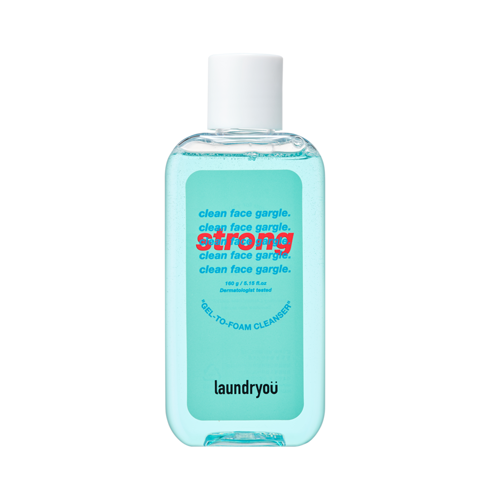 Clean Face Gargle Gel-to-Foam Cleanser Strong