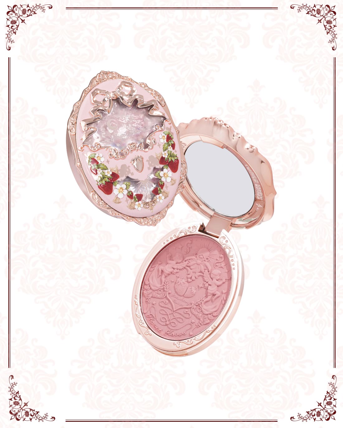 Strawberry Rococo Embossed Blush